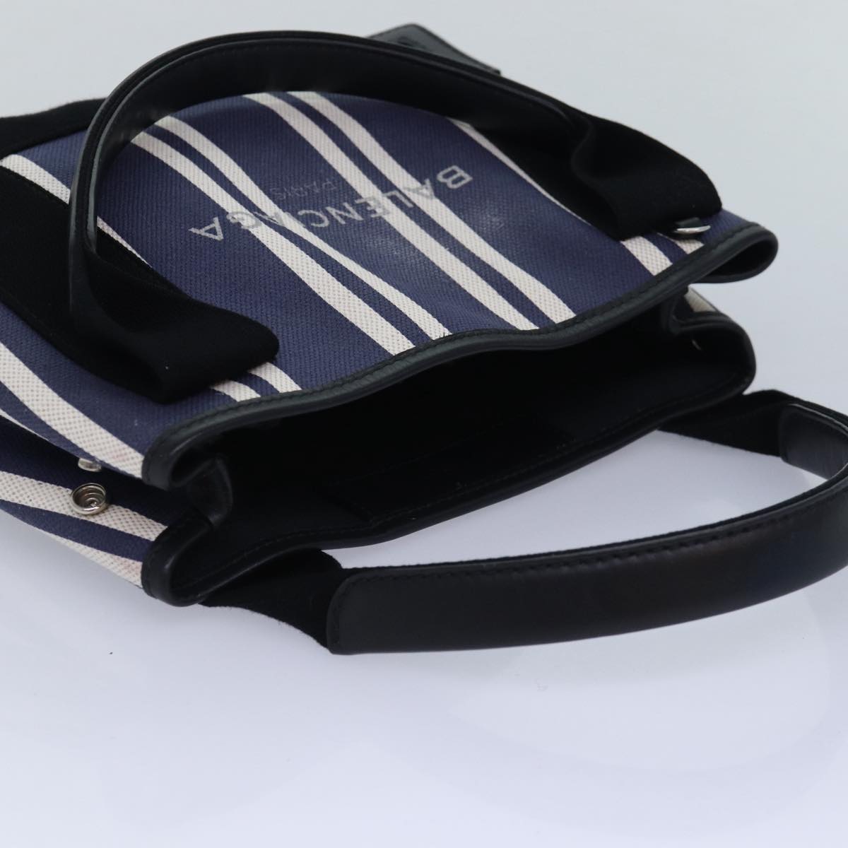 Balenciaga Navy Cabas XS Hand Bag Canvas 2way Navy 390346 | Luxury Canvas Tote Bag