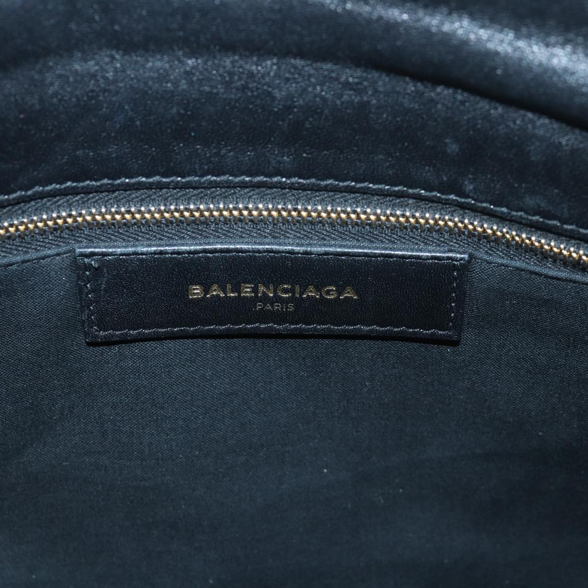 Balenciaga Classic Metallic Envelope Bag Leather Black 438791 | Designer Luxury Handbag