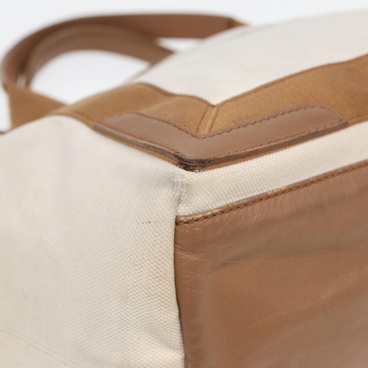 Balenciaga Navy kabas S Hand Bag Canvas Beige 339933 | Designer Luxury Handbag