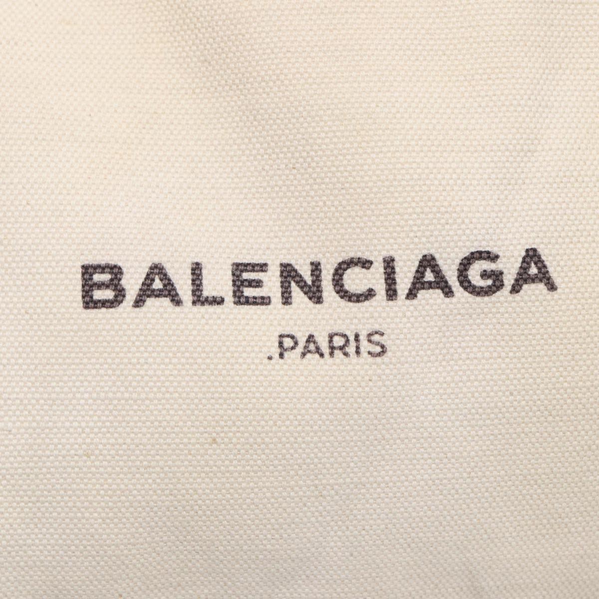Balenciaga Navy kabas S Hand Bag Canvas Beige 339933 | Designer Luxury Handbag