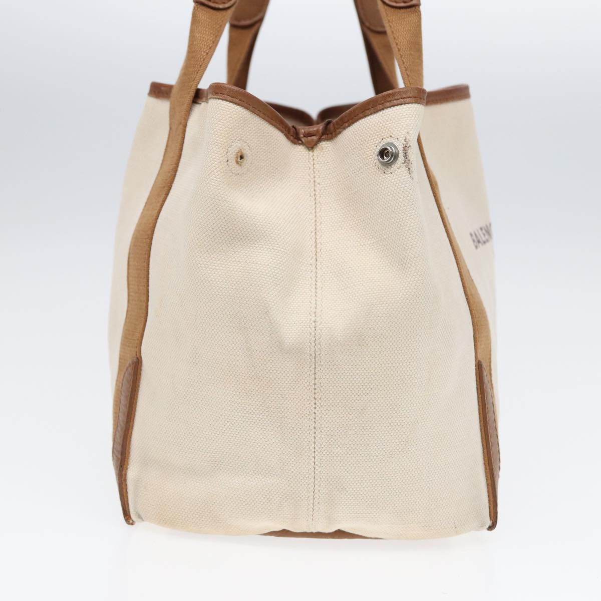 Balenciaga Navy kabas S Hand Bag Canvas Beige 339933 | Designer Luxury Handbag