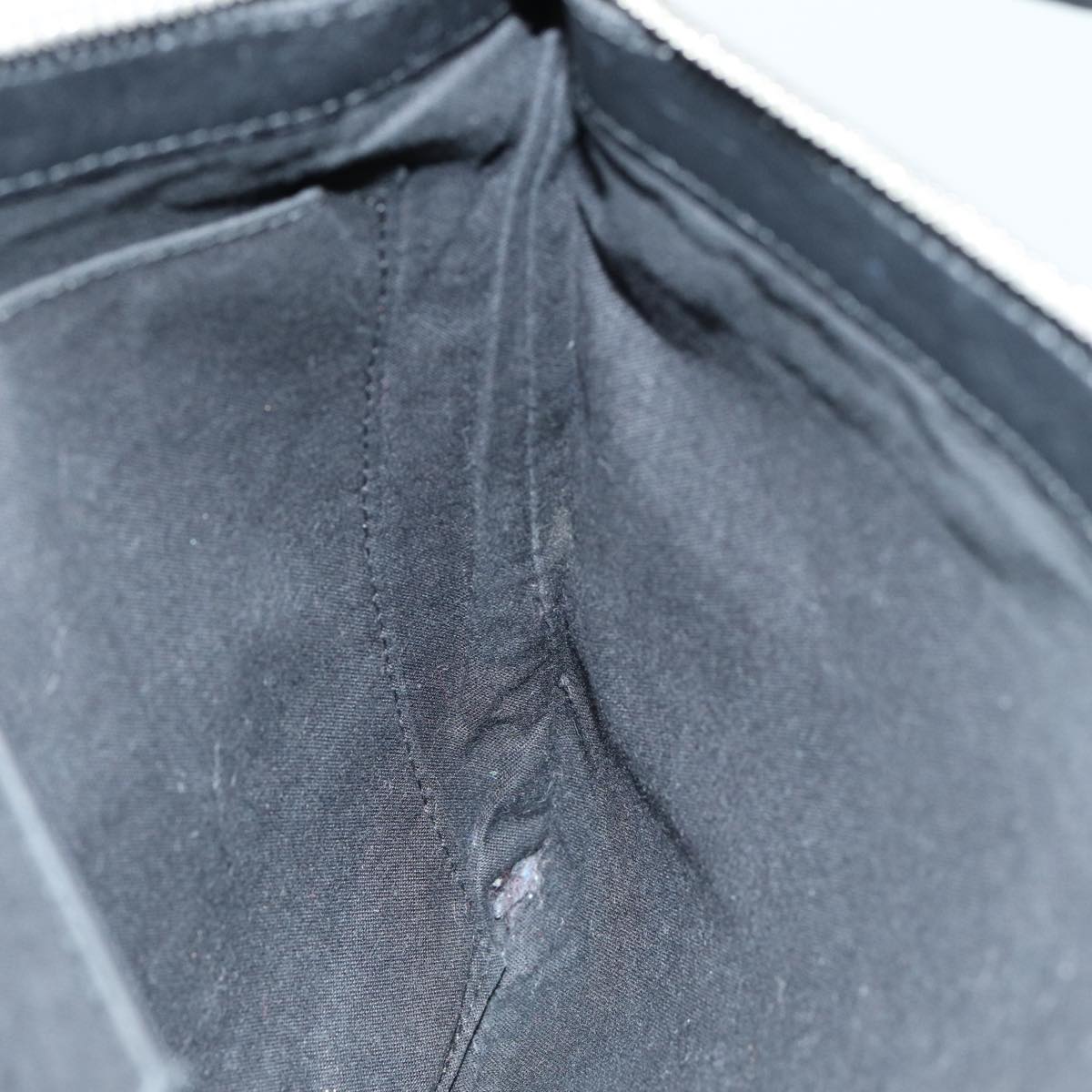 Balenciaga Clutch Bag Canvas Leather Blue Black Silver 420407 — Designer Clutch Bag