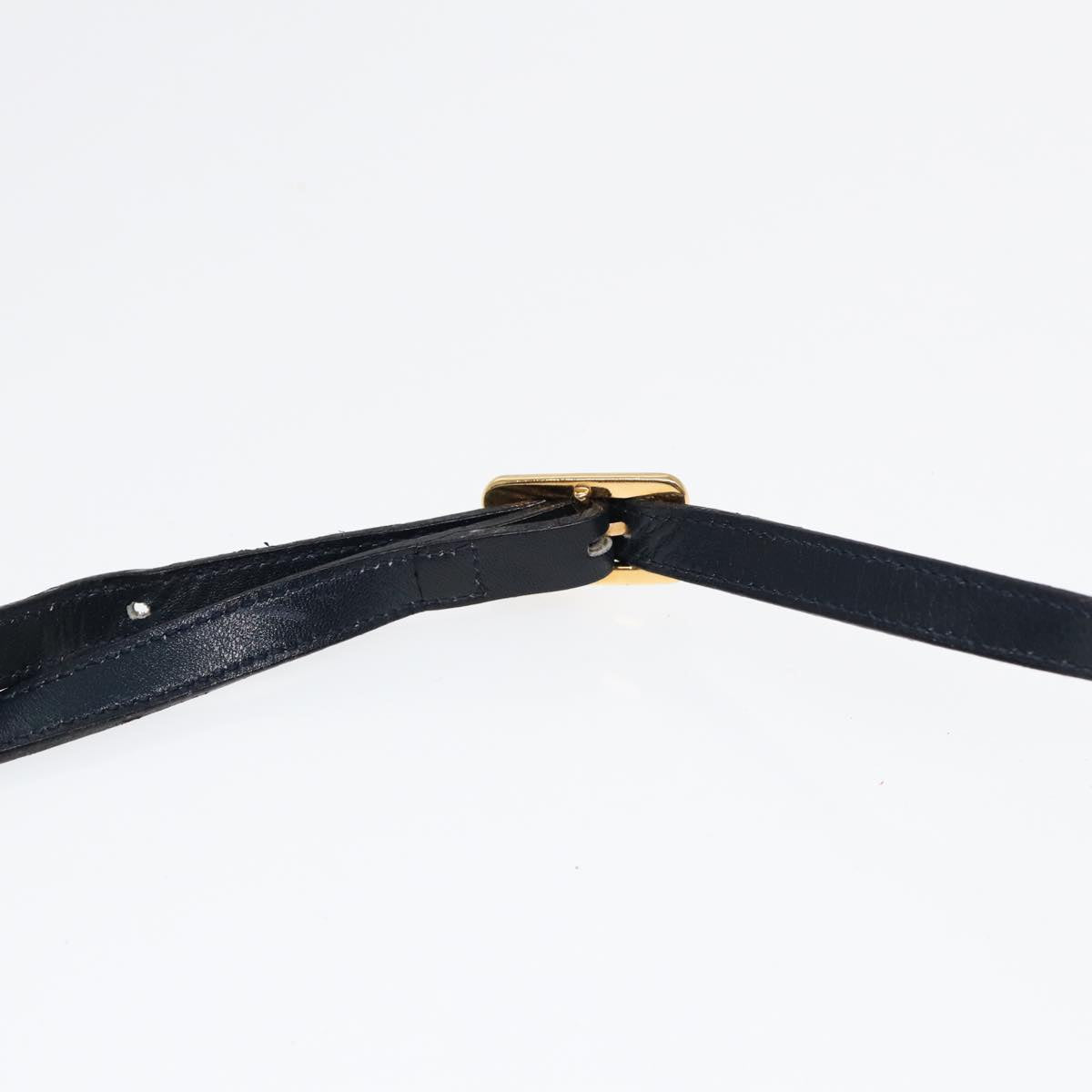 Balenciaga Shoulder Bag Leather Navy Gold — Designer Shoulder Bag