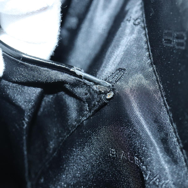 Balenciaga Tote Bag Canvas Silver Black — Premium Leather Tote