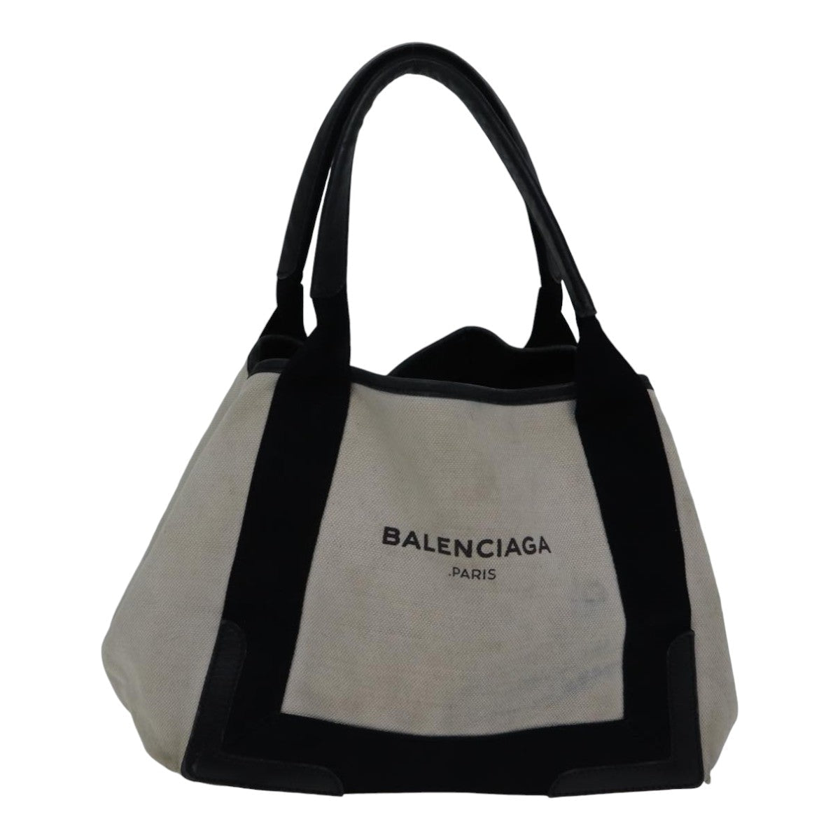 Balenciaga Hand Bag Canvas Beige Black | Designer Luxury Handbag
