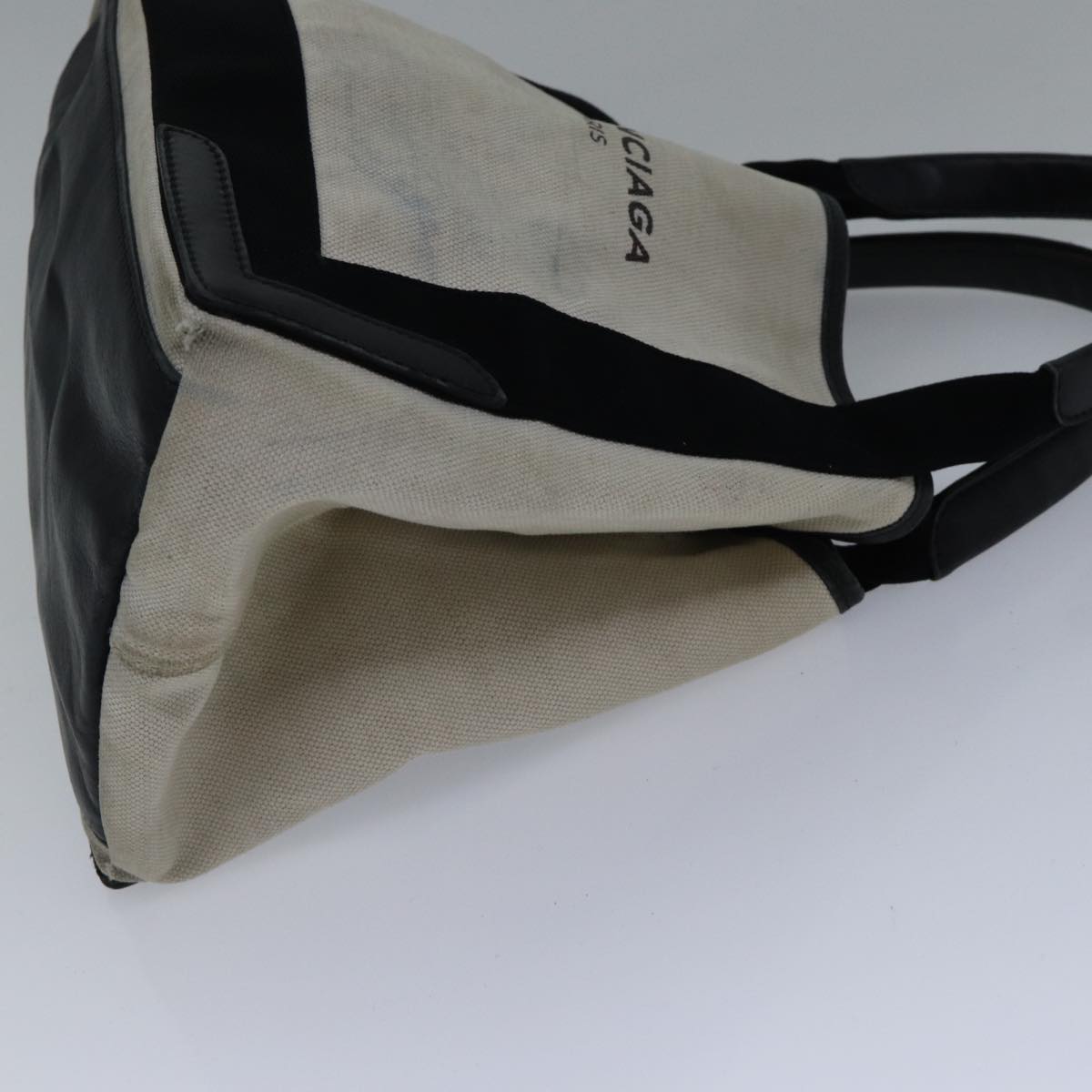 Balenciaga Hand Bag Canvas Beige Black | Designer Luxury Handbag