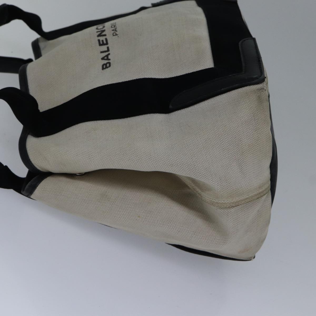 Balenciaga Hand Bag Canvas Beige Black | Designer Luxury Handbag