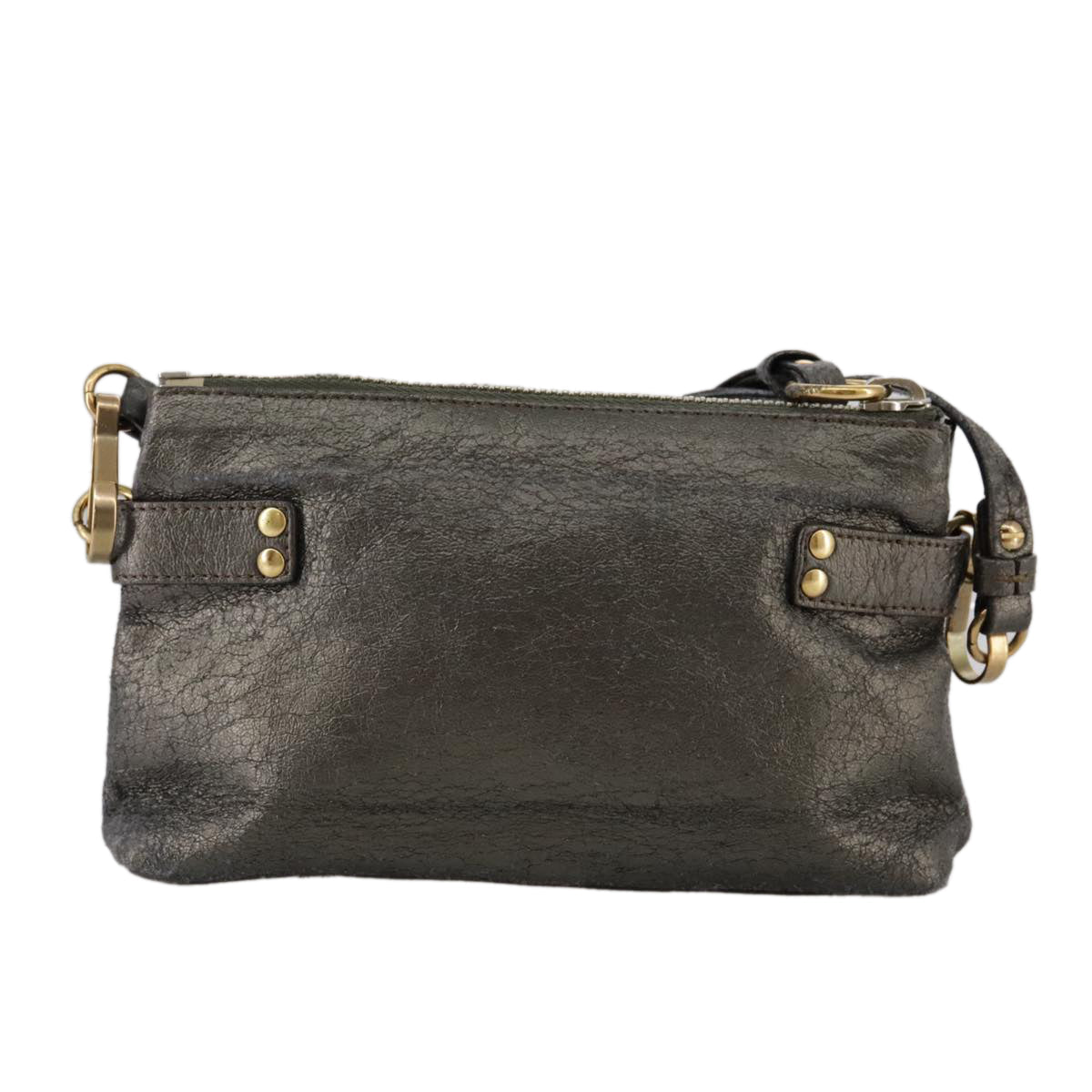 Solventique elegant leather Shoulder Bag top view
