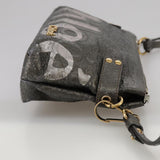 Solventique elegant leather Shoulder Bag top view
