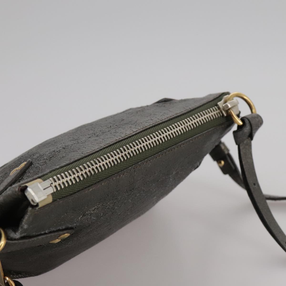Solventique elegant leather Shoulder Bag top view