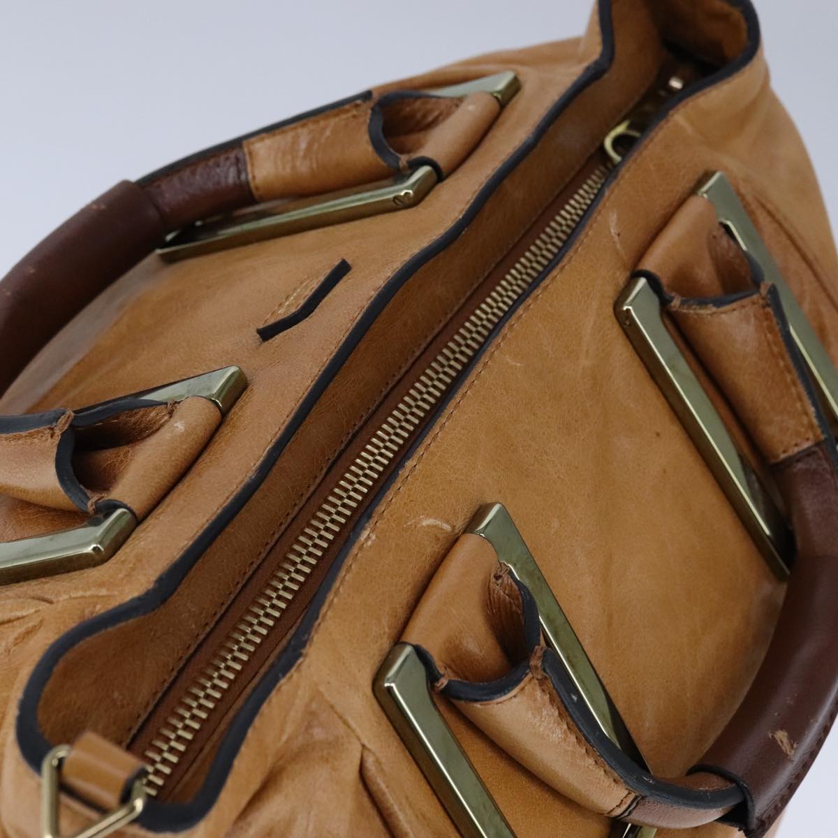 Criselux elegant leather Handbag top view