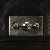 Side view of Chloe shoulder bag Black premium designer bag