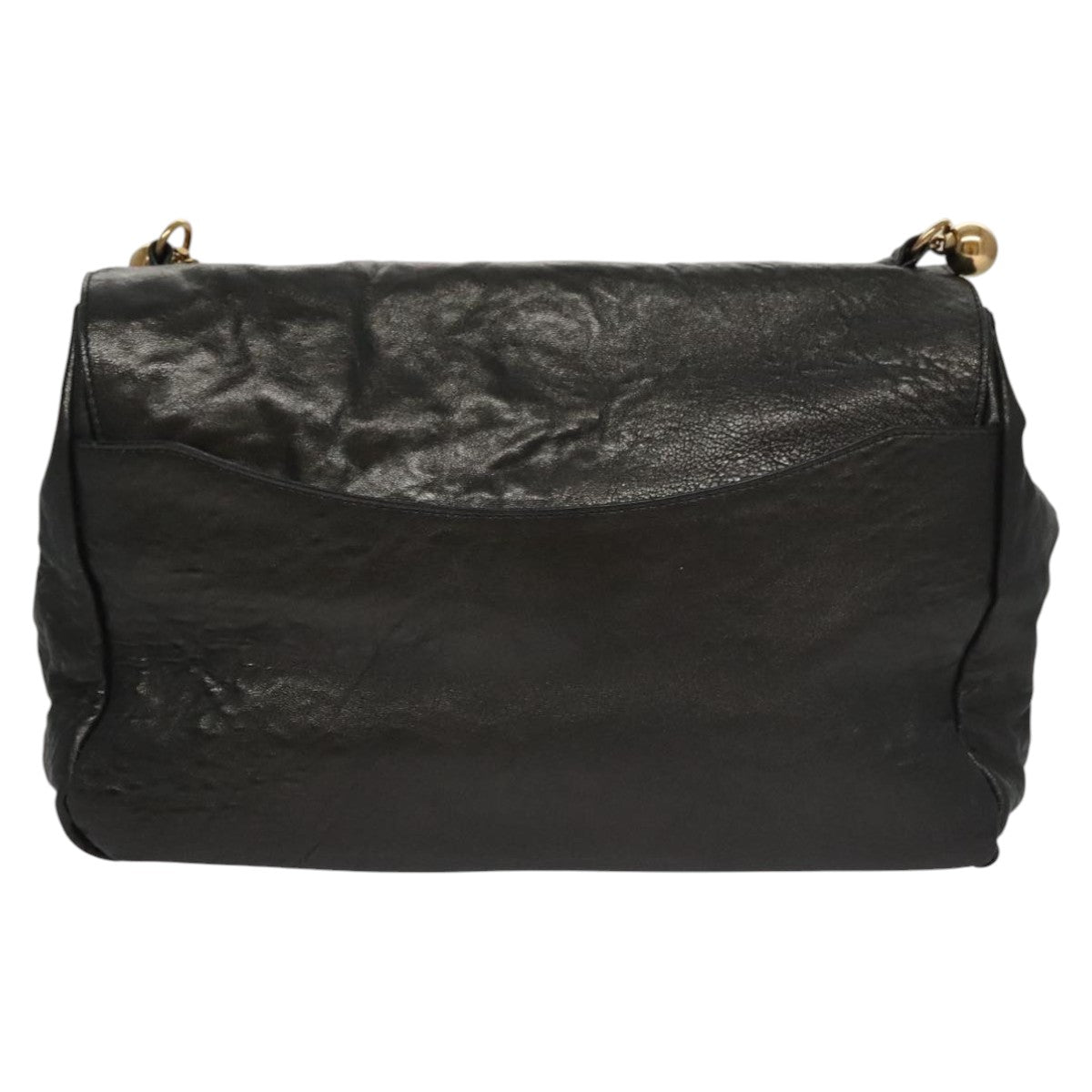 Side view of Chloe shoulder bag Black premium designer bag
