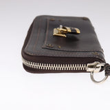 Side view of Chloe wallet Brown premium designer bag