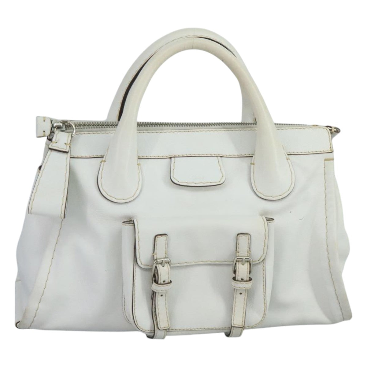 Chloe women's handbag White luxury designer leather
