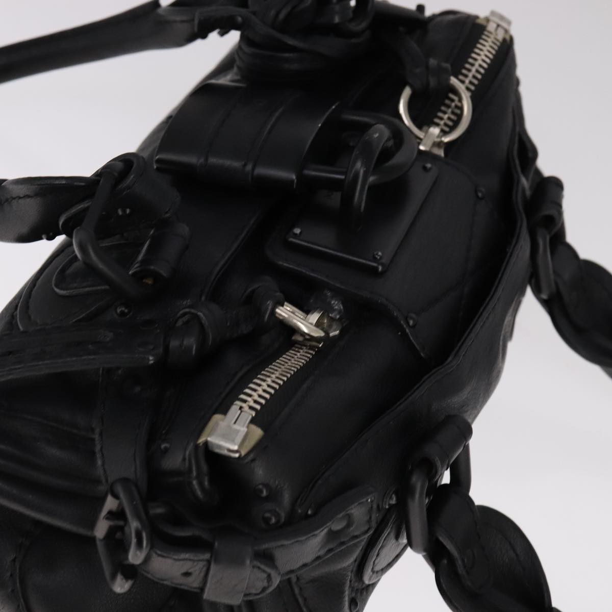 Auremorex elegant leather Handbag top view