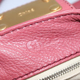 Chloe authentic luxury handbag Pink leather craftsmanship