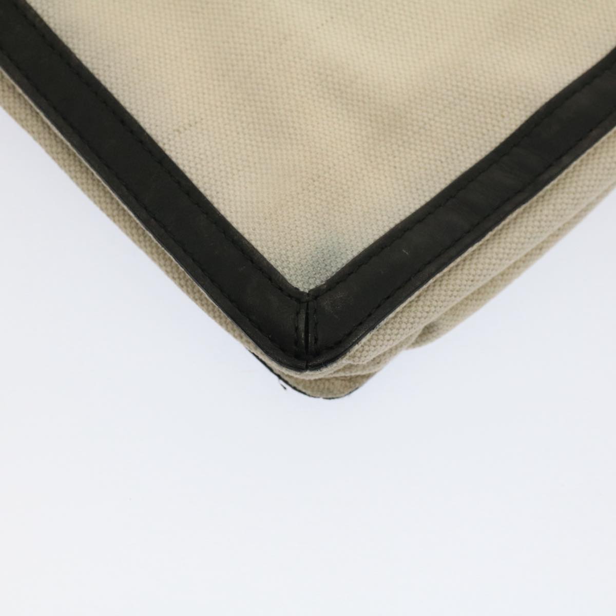 Balenciaga Shoulder Bag Canvas White Black — Designer Shoulder Bag