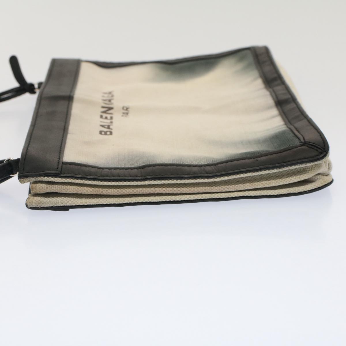 Balenciaga Shoulder Bag Canvas White Black — Designer Shoulder Bag