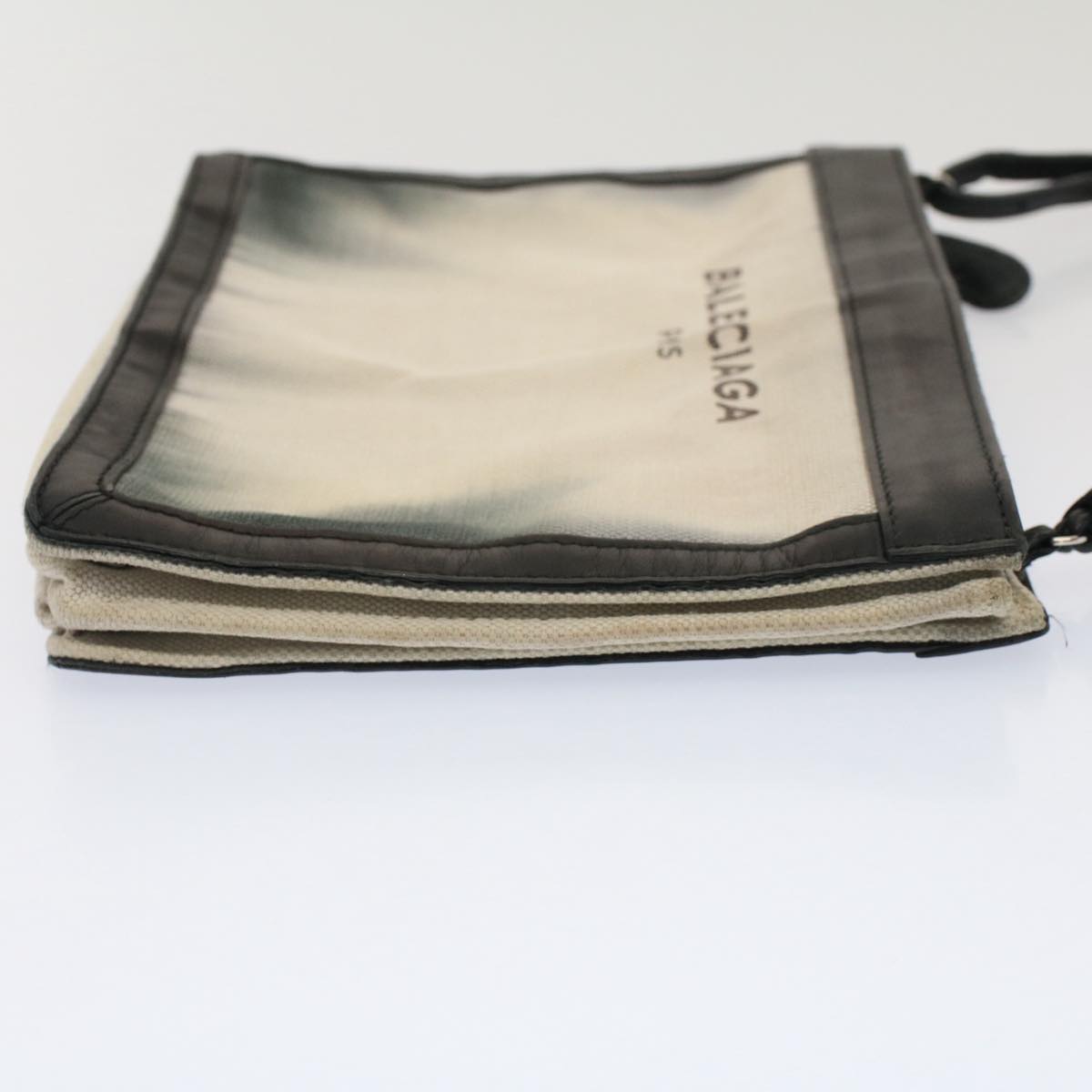 Balenciaga Shoulder Bag Canvas White Black — Designer Shoulder Bag
