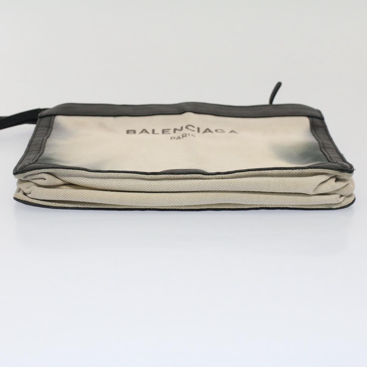 Balenciaga Shoulder Bag Canvas White Black — Designer Shoulder Bag