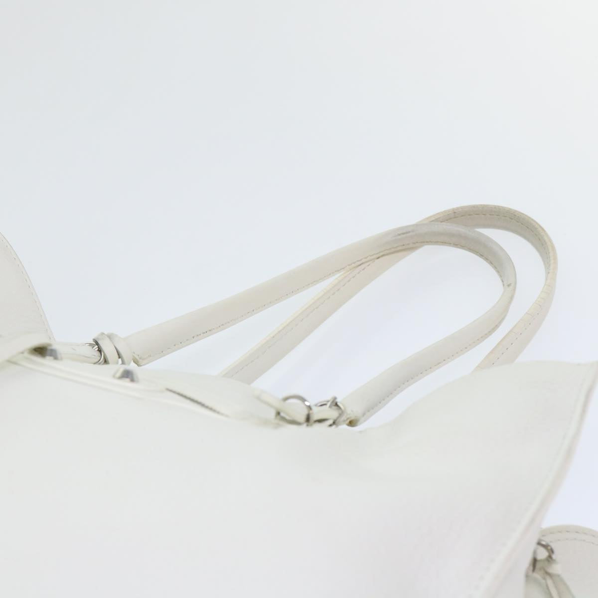 Balenciaga Paper Hand Bag Leather White 432596 | Designer Luxury Handbag