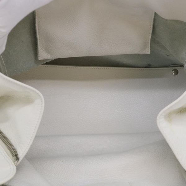 Balenciaga Paper Hand Bag Leather White 432596 | Designer Luxury Handbag