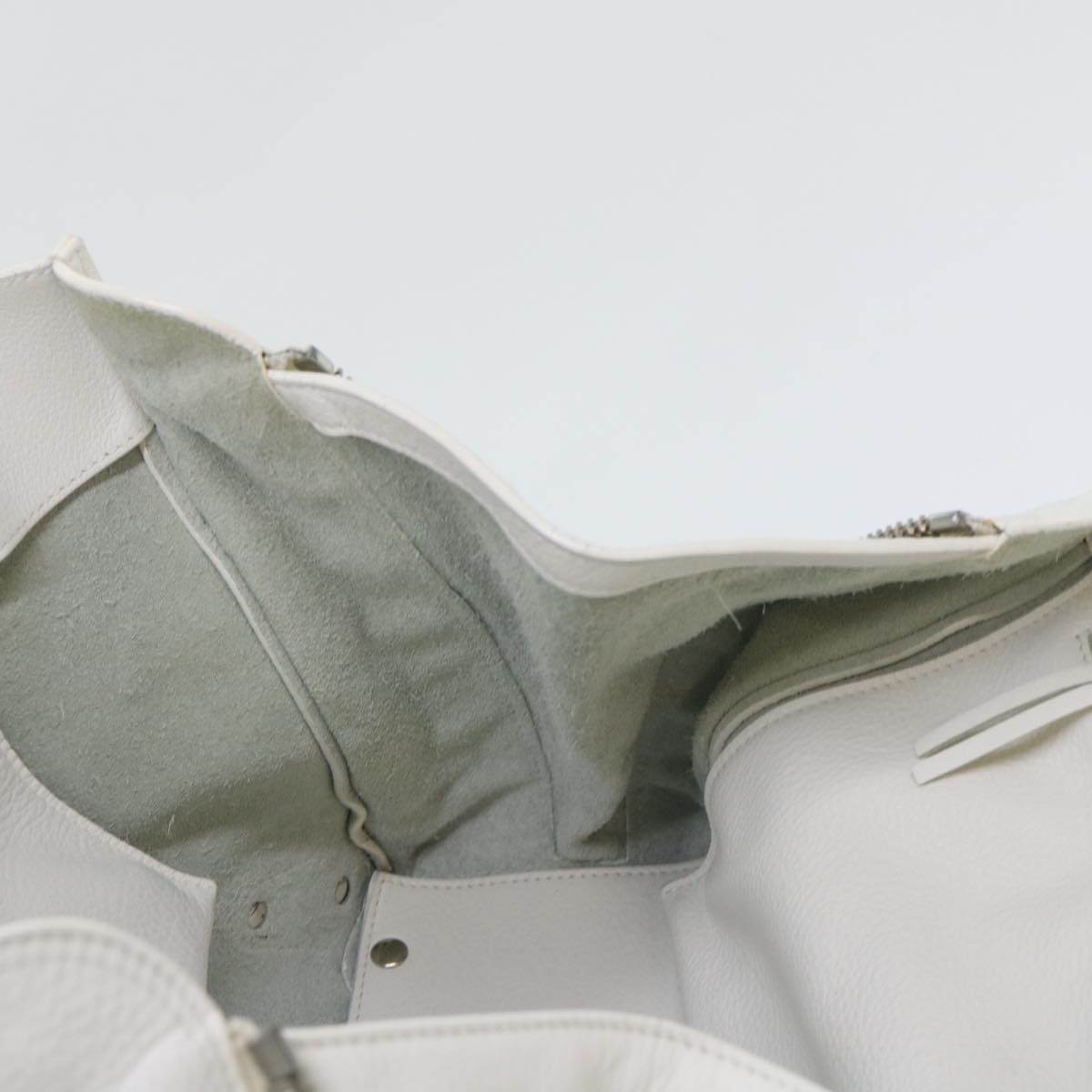 Balenciaga Paper Hand Bag Leather White 432596 | Designer Luxury Handbag