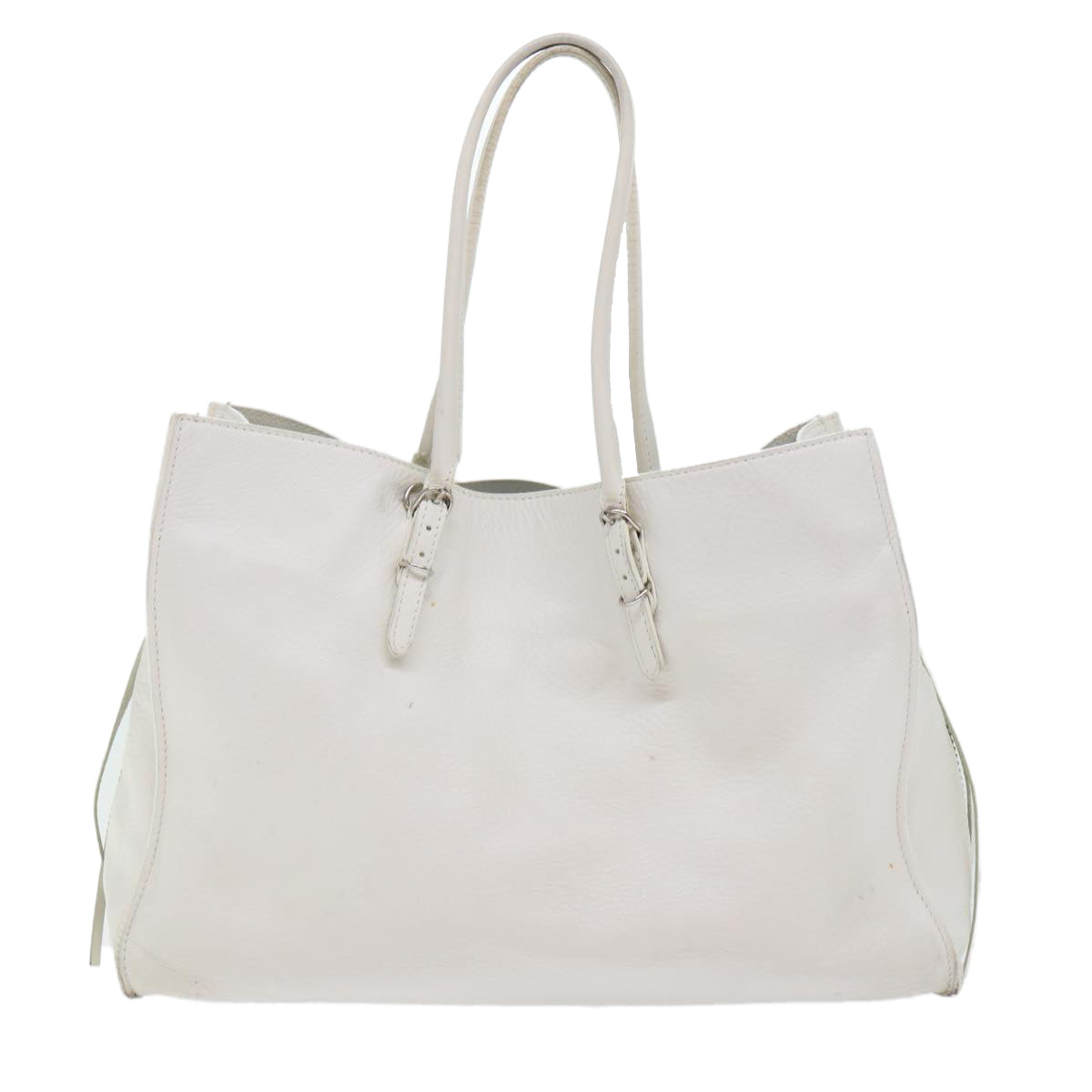 Balenciaga Paper Hand Bag Leather White 432596 | Designer Luxury Handbag