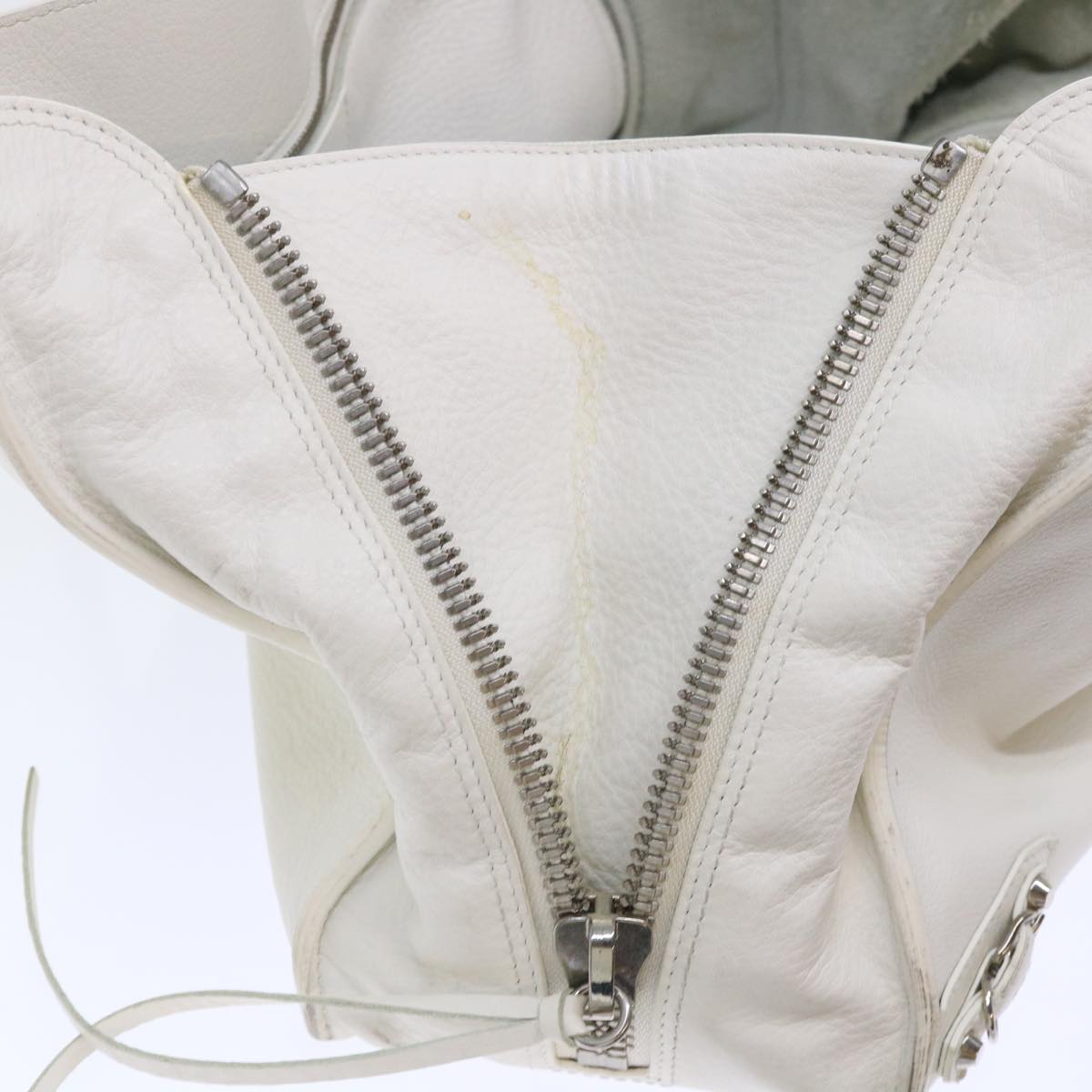 Balenciaga Paper Hand Bag Leather White 432596 | Designer Luxury Handbag