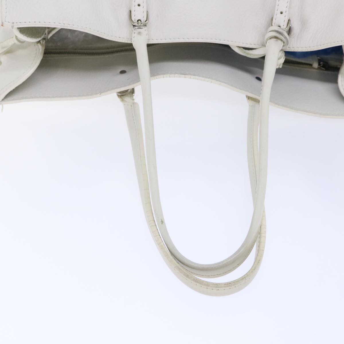 Balenciaga Paper Hand Bag Leather White 432596 | Designer Luxury Handbag