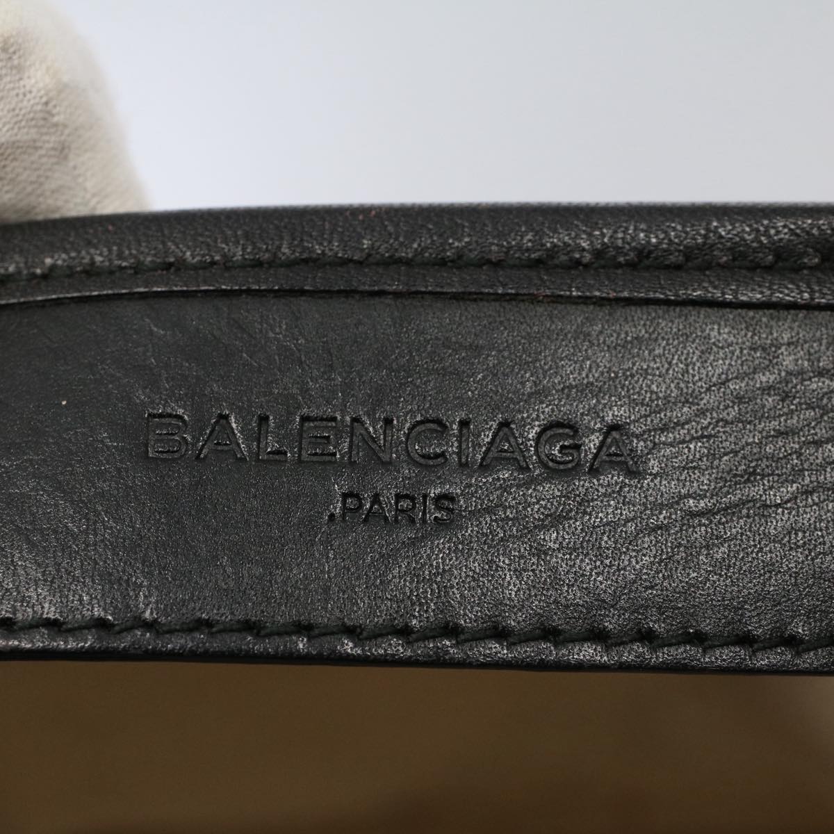 Balenciaga Tote Bag Canvas Leather Beige Black — Premium Leather Tote