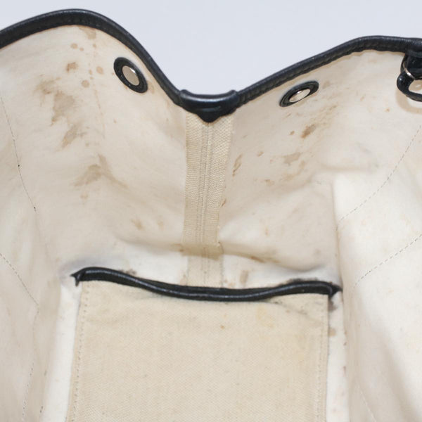 Balenciaga Tote Bag Canvas Leather Beige Black — Premium Leather Tote