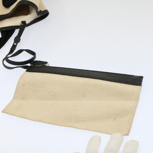 Balenciaga Tote Bag Canvas Leather Beige Black — Premium Leather Tote