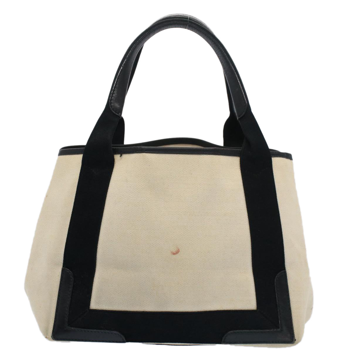 Balenciaga Tote Bag Canvas Leather Beige Black — Premium Leather Tote