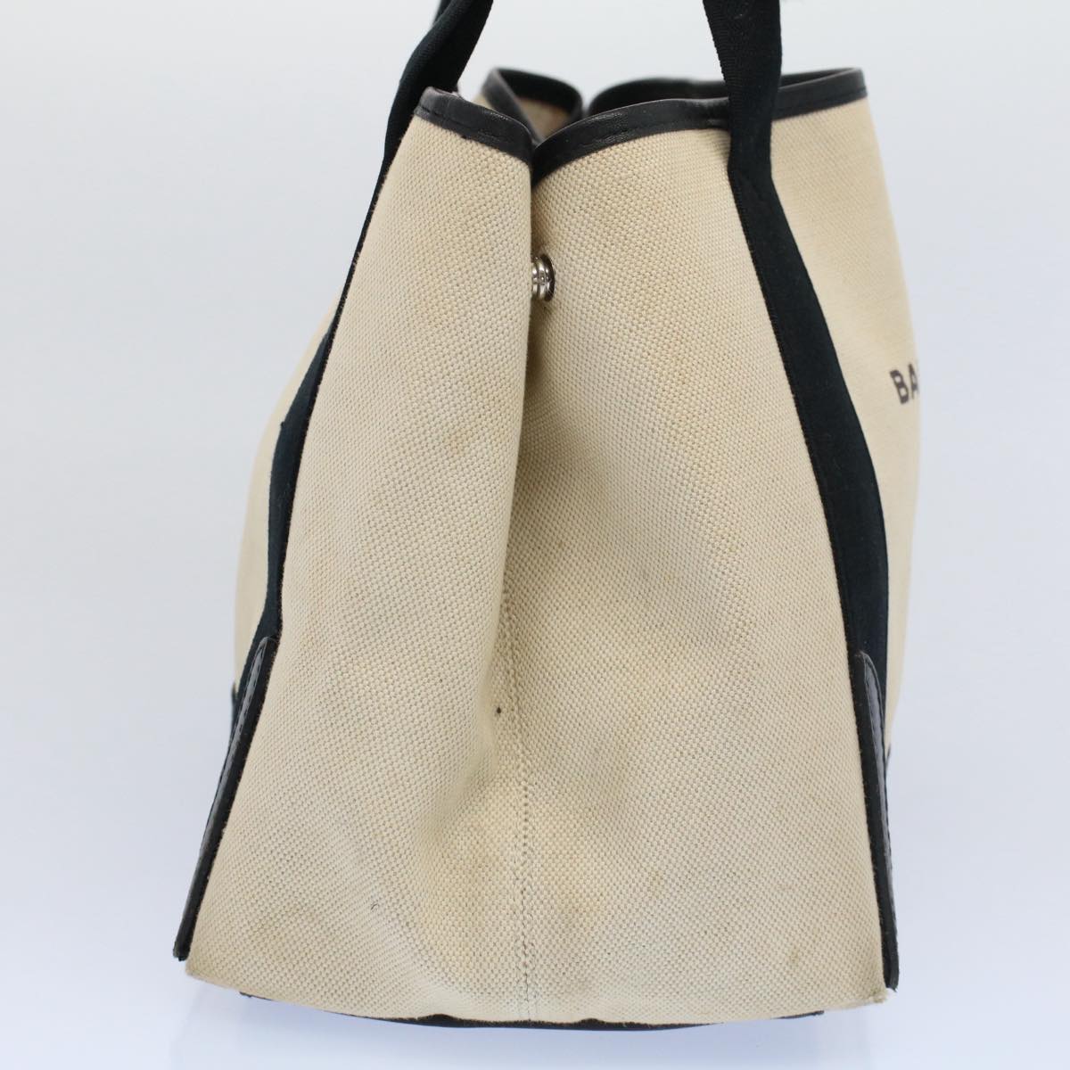 Balenciaga Tote Bag Canvas Leather Beige Black — Premium Leather Tote