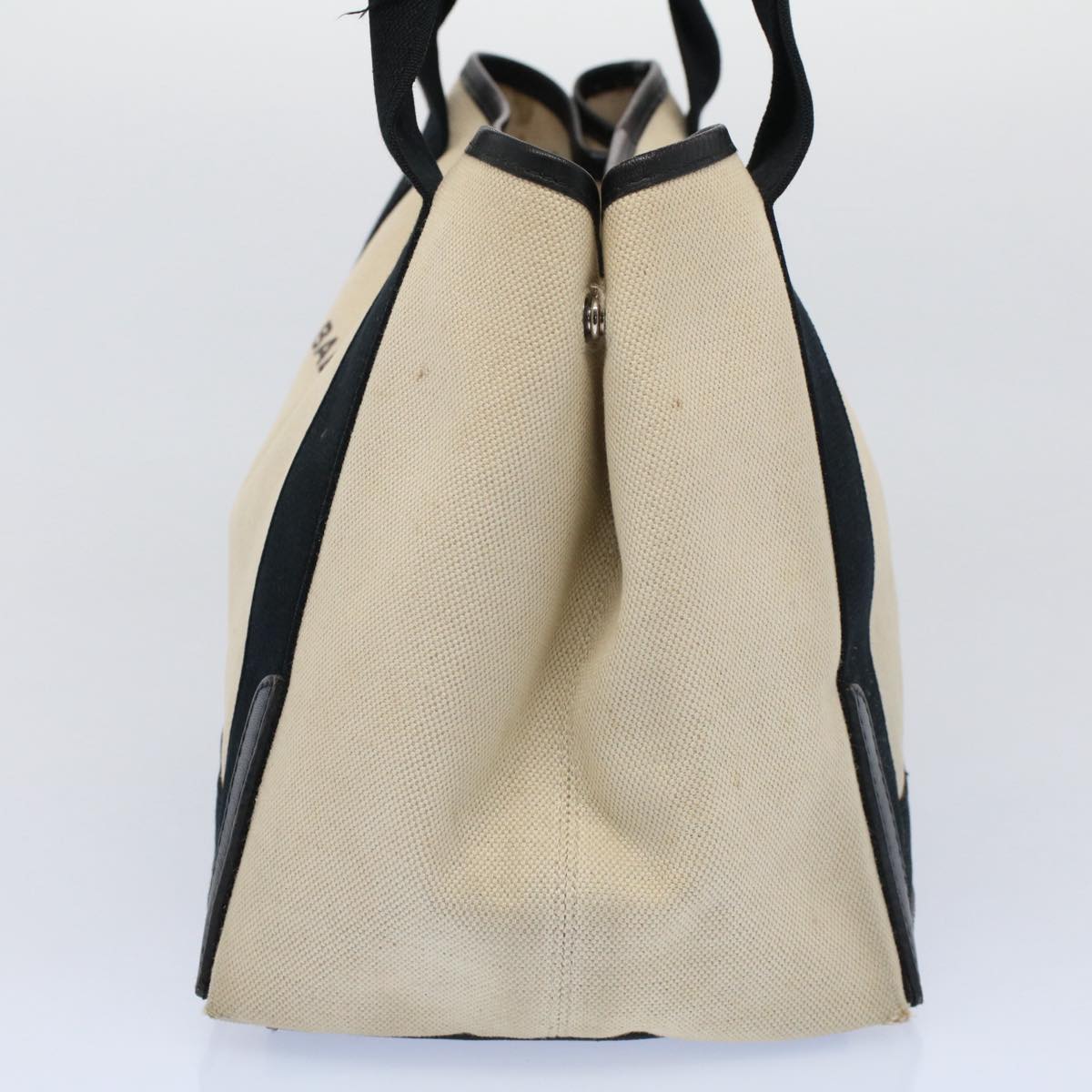 Balenciaga Tote Bag Canvas Leather Beige Black — Premium Leather Tote