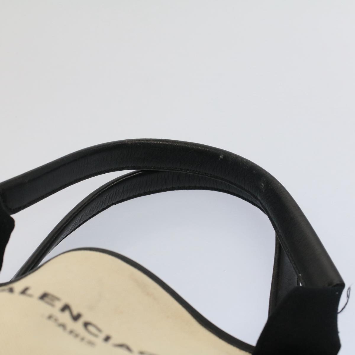 Balenciaga Tote Bag Canvas Leather Beige Black — Premium Leather Tote