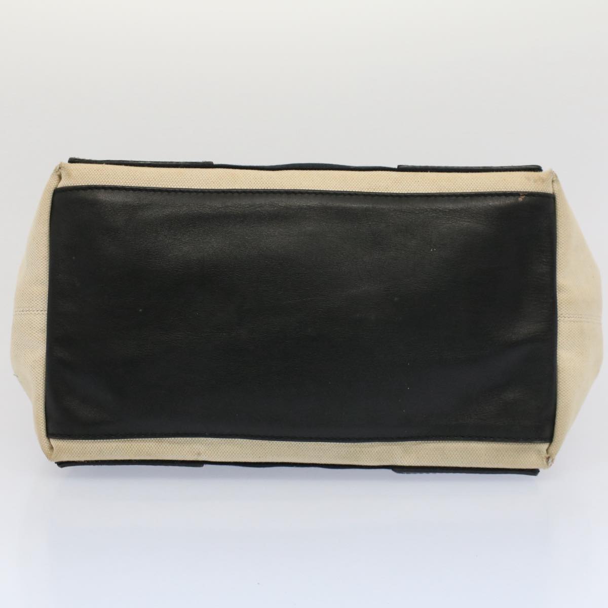 Balenciaga Tote Bag Canvas Leather Beige Black — Premium Leather Tote