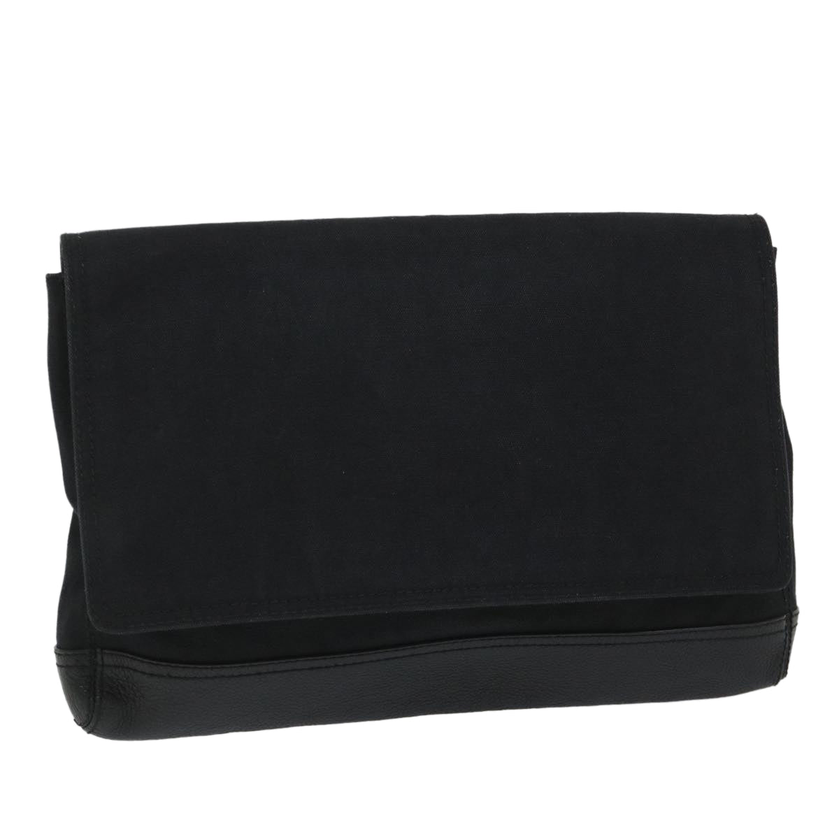 Balenciaga Clutch Bag Canvas Black — Designer Clutch Bag