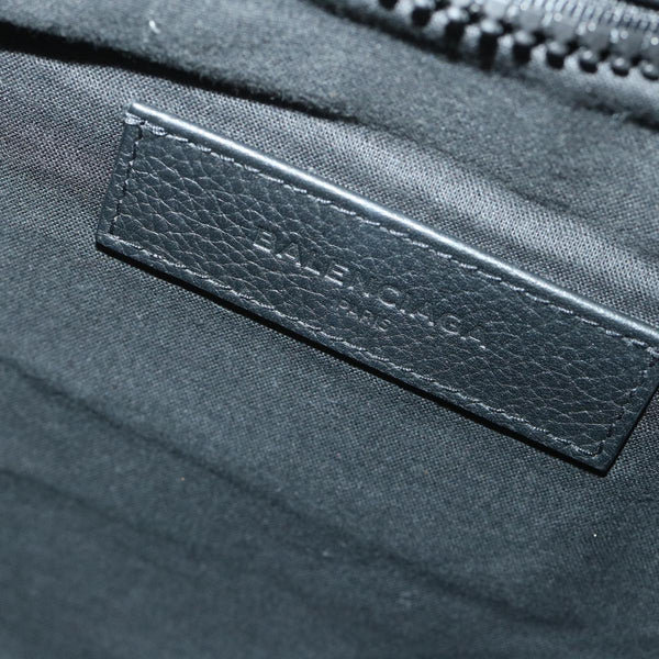 Balenciaga Clutch Bag Canvas Black — Designer Clutch Bag