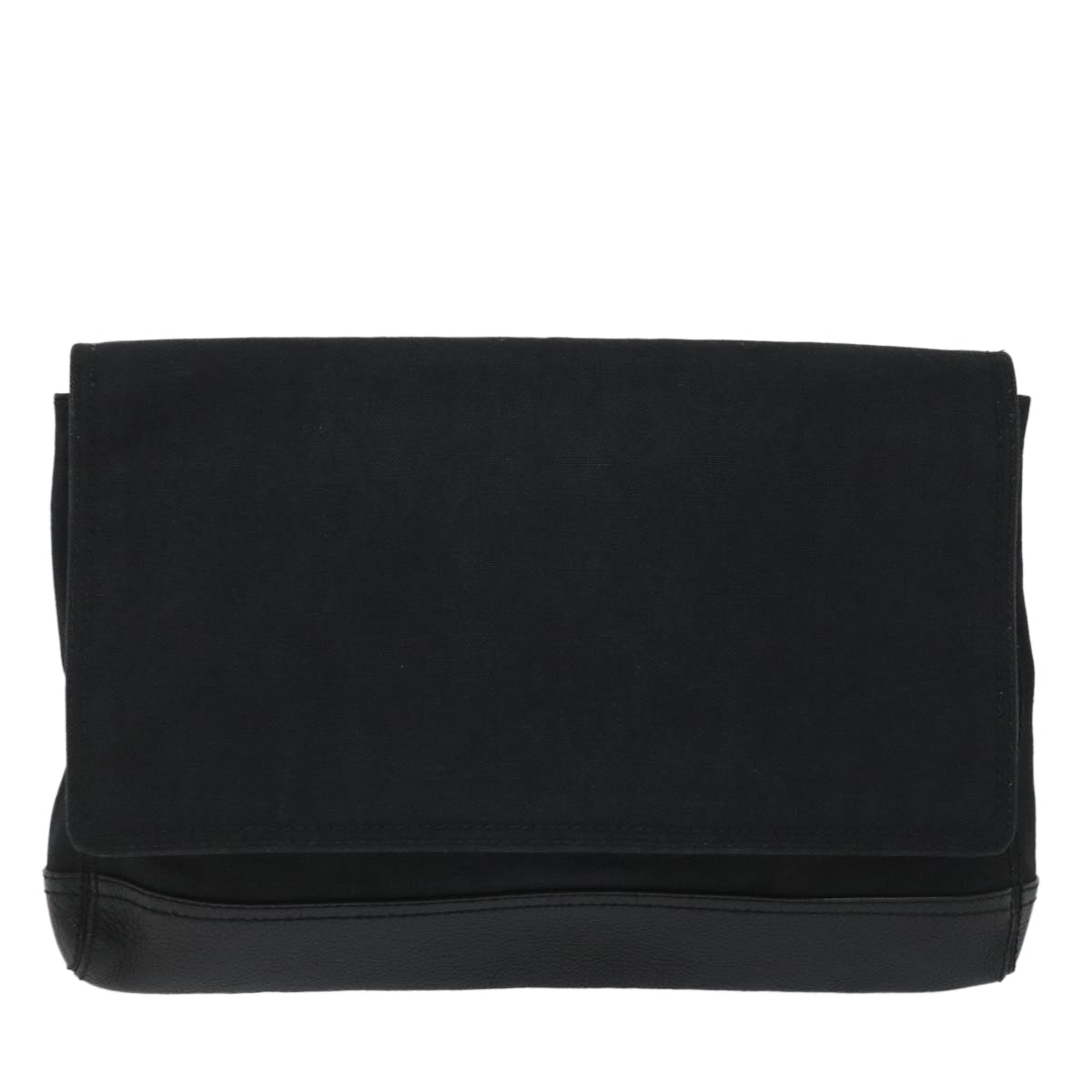 Balenciaga Clutch Bag Canvas Black — Designer Clutch Bag