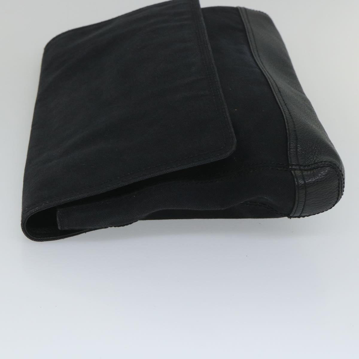 Balenciaga Clutch Bag Canvas Black — Designer Clutch Bag