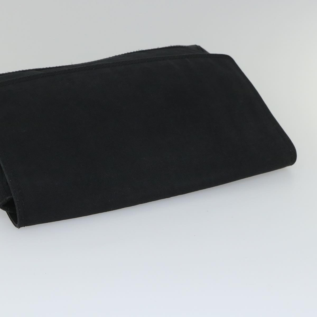 Balenciaga Clutch Bag Canvas Black — Designer Clutch Bag
