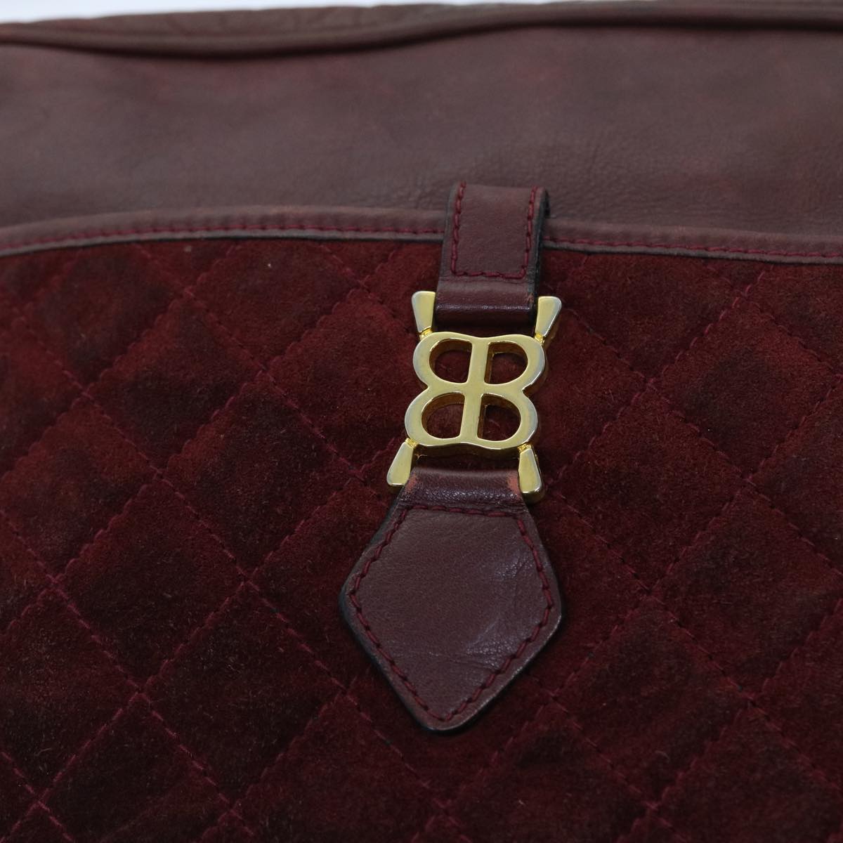 Balenciaga Shoulder Bag Suede Leather Red — Designer Shoulder Bag