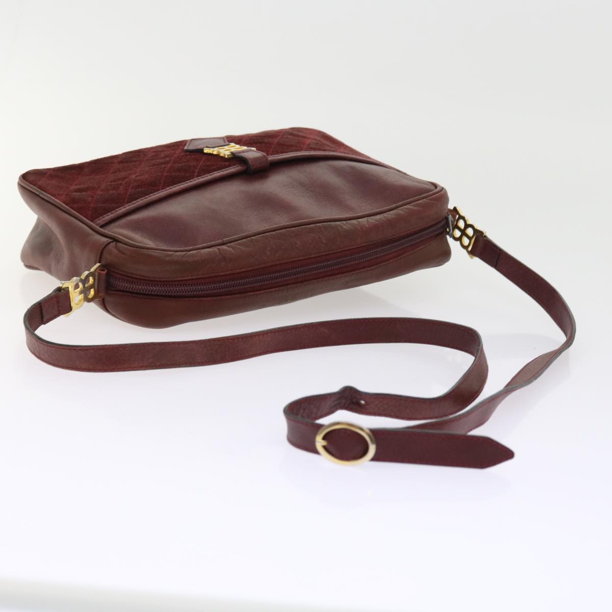 Balenciaga Shoulder Bag Suede Leather Red — Designer Shoulder Bag