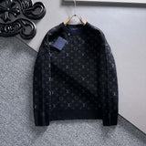 Back view of Louis Vuitton luxury clothing with logo-detail design