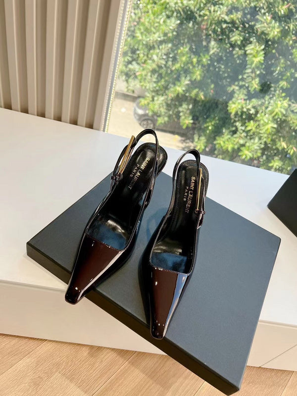 Saint Laurent luxury shoes detail shot