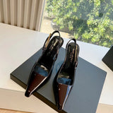 Saint Laurent luxury shoes detail shot