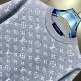 Full styled look of Louis Vuitton luxury clothing with streetwear-inspired cut